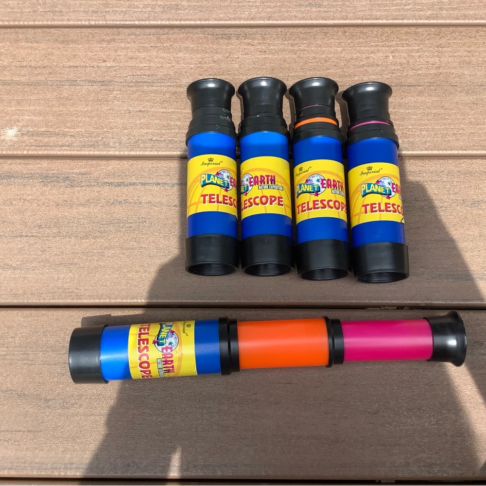 Kids Telescopes Set - Blue, Orange, Pink